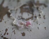 tenley . pink whimsey (shabby fabric bow)