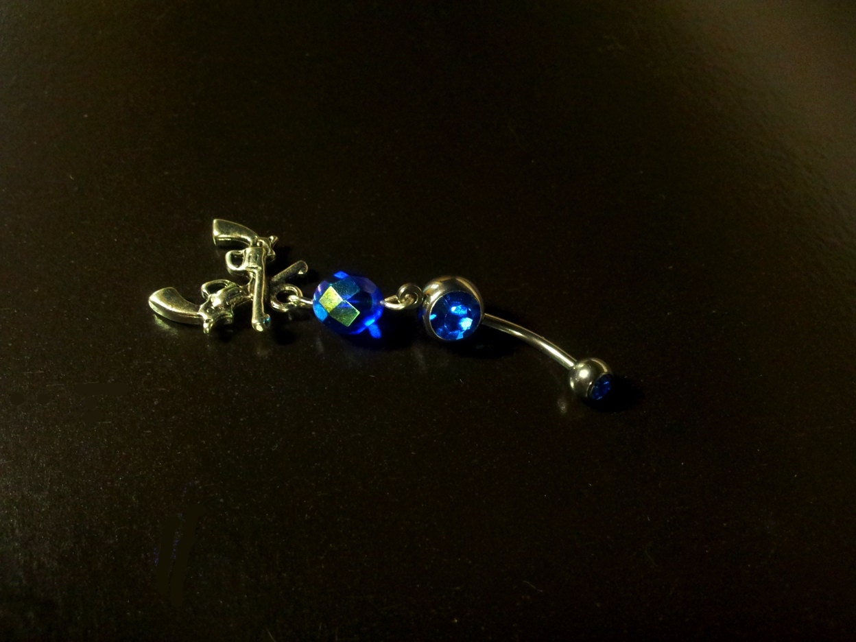 Pistol- Belly Ring