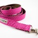 Hot Pink Polka Dot Dog Leash