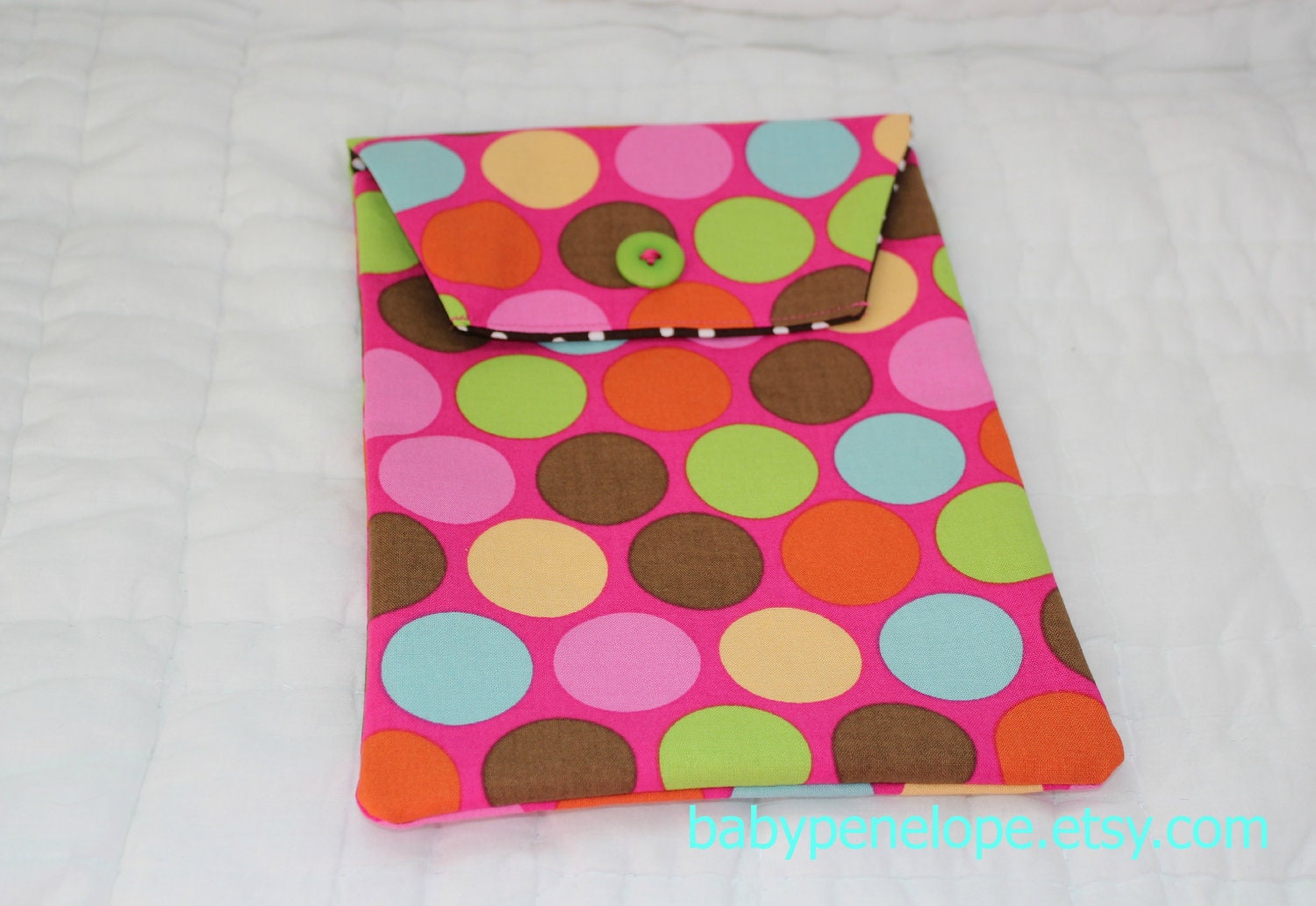 Diaper and Wipes Case Holder  - Enchanted Forest Dot - Ready to Ship