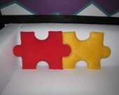 Puzzle Piece Pillows - Pick 2 and Save - Personalized - Custom - Geek Chic Home Decor