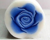 Royal Blue Polymer clay ROSE cane