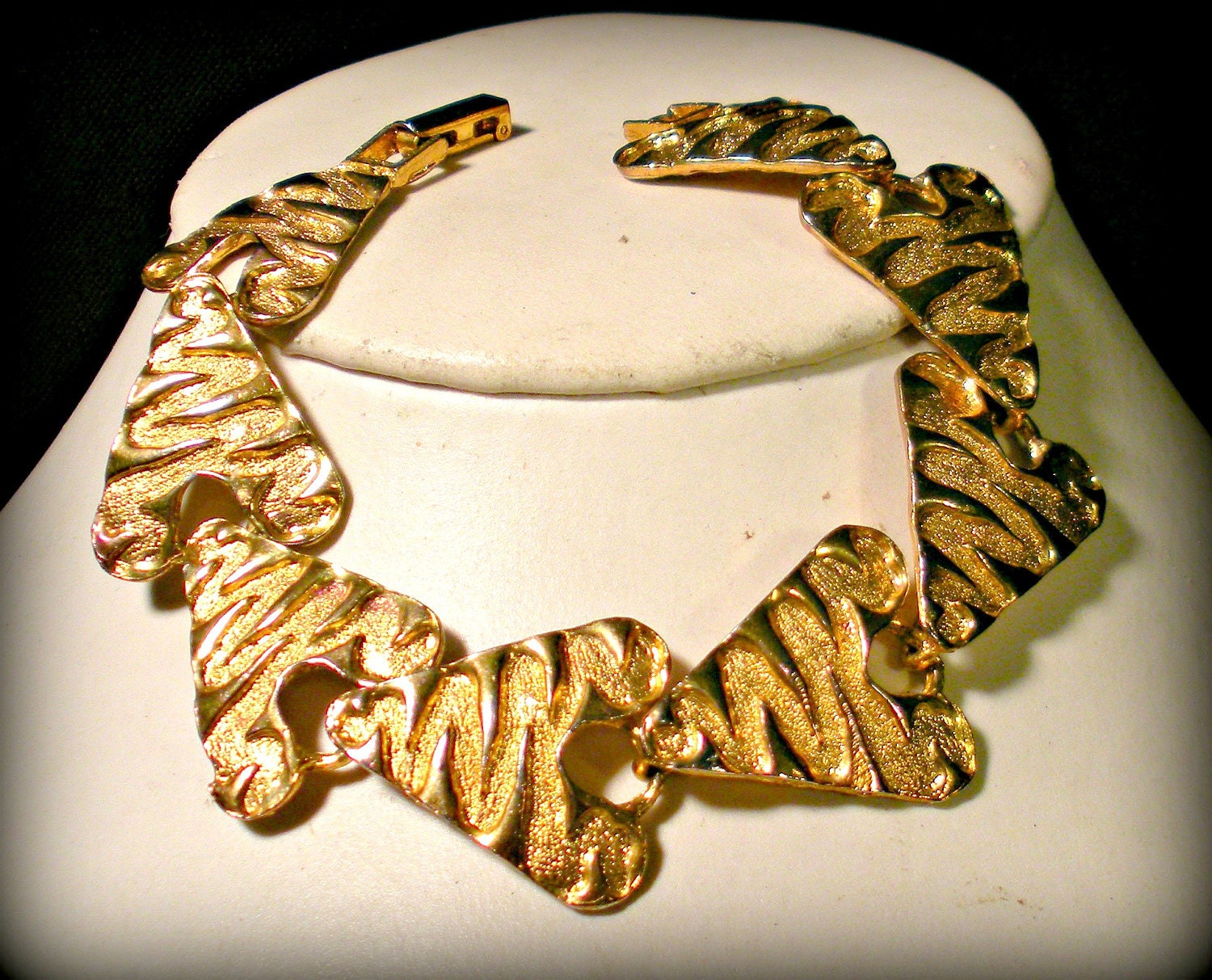 Tiger/Zebra Stripe Triangle Bracelet