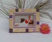 mosaic picture frame ---- holds a 4x6 photo