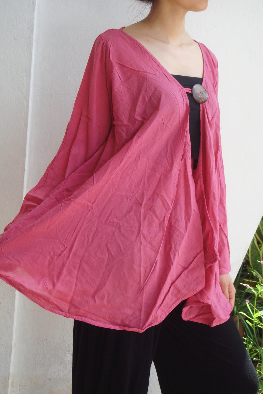 Lily Light Weight Pink Cotton Jacket, pink jacket