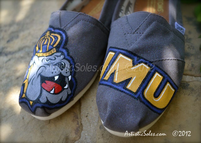 University Custom Painted TOMS Shoes