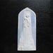 Antique Saint Joan of Arc Praying at the Stake Religious Biscuit Plaque signed Real del Sarte - Vintage Maid of Orleans from France