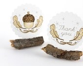 20 Stickers - Thank You, Acorn