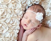 SALE - Leighton Heritage Newborn Posing Photography Prop Perfect Bean Bag Basket Stuffer Rose Fabric Backdrop Fluttery Layering (Champagne)