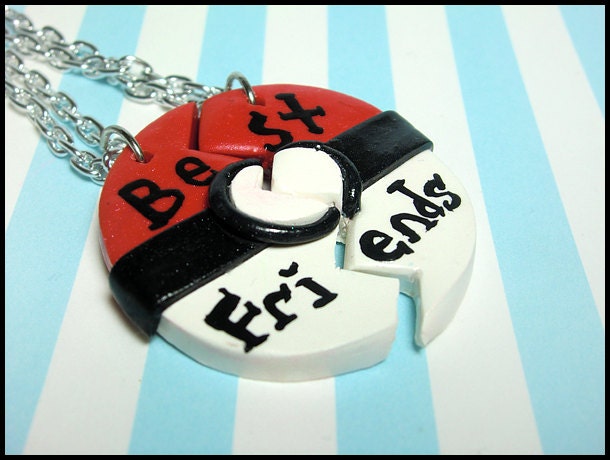 Pokeball BFF Necklace Set