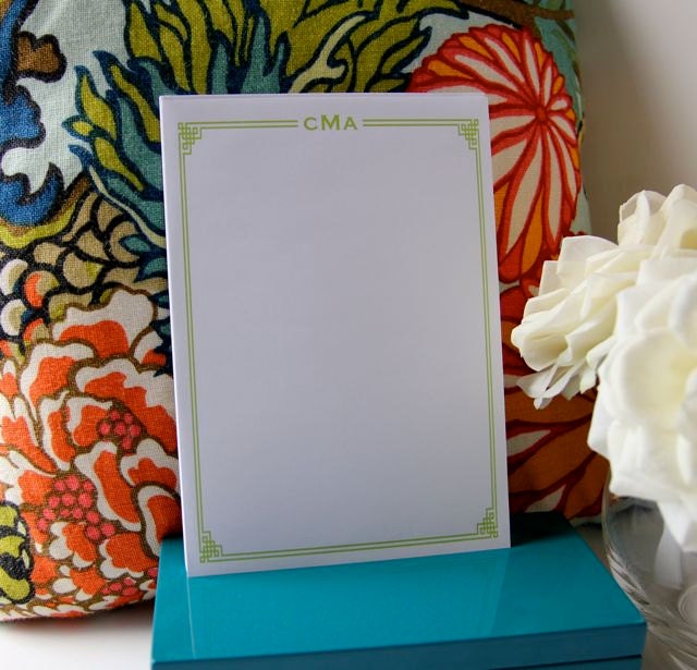 Personalized Note Pad - Fretwork