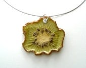 Kiwi Necklace - Real Fruit Jewelry - Fruit Necklace - Fruit Jewelry