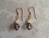 Black Diamond Sterling Silver Earrings