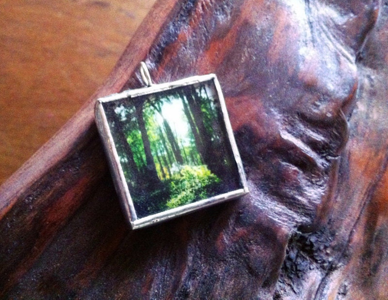 One of a kind Photo Pendant Necklace
