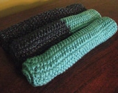 Loom Knitted Washcloth Trio