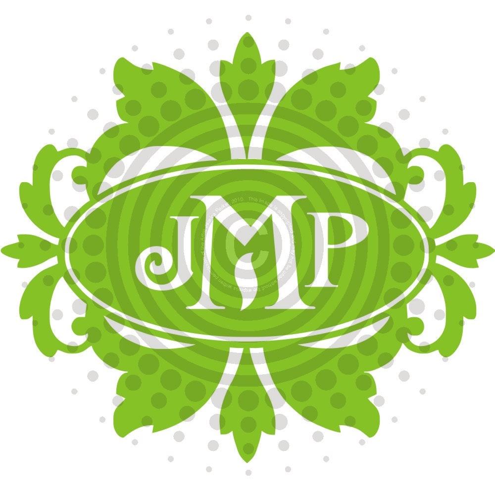 Buy Any 2 Get 1 FREE - Art Deco Monogram - Personalized - Vinyl Decal Sticker