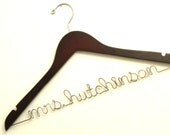 Personalized Wedding Hangers for Bridal Party - Custom Finish - Dawn's Craft Store