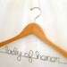 Bridal Party Wedding Hangers, Personalized - Lady of Honor - Custom Finish