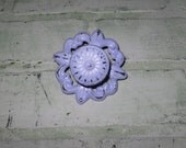 Shabby Chic Cast Iron Knob /Dresser Knob / Drawer Knob / Cabinet Pull / Lilac Knob / Shabby Chic Decor