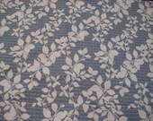 Baby/ Childrens Burp Cloth Flannel Smoky Blue with White Vines Leaves