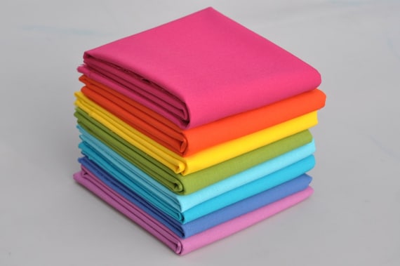 NEW Bella Solids 'Brights' Bundle of 8 Half Yards from Moda's Fall 2012 Release