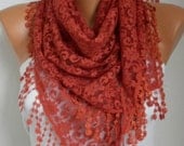 BIG SALE Lace Scarf -  Shawl Scarf Women Scarves Cowl Scarf Bridesmaid Gift - fatwoman