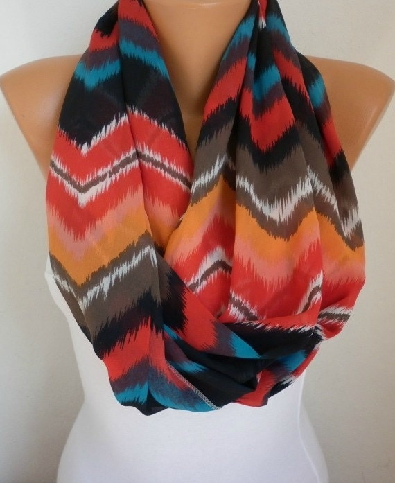 Infinity Scarf Shawl Circle Scarf  Loop Scarf Summer Scarf Gift -fatwoman