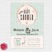 Vintage couples Baby Shower BBQ invitation - boy or girl