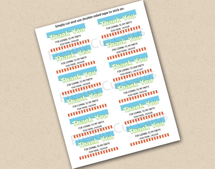 Everybody Jump Gift Tag or Food Labels Il_570xn