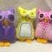 Mini Plush Owls Made To Order