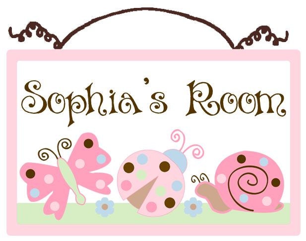 Personalized (Ladybug Lullaby/Butterfly) Wood Sign Nursery Wall Decor