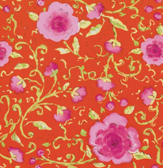 Pretty Little Things Dena Designs Sophia Orange 1 Yard
