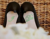 I Do Shoe Stickers - GREEN I Do Wedding Shoe Appliques - Green I Do Shoe Decals for your Bridal Shoes