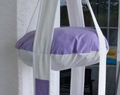 Purple & White Double Cat Bed, Kitty Cloud, Hanging Cat Bed