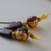 Raku Buddha Bead Earrings
