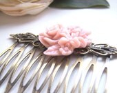 Dusty Rose Louise Hair Comb
