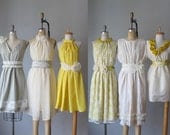 mismatched bridesmaid dresses  / Romantic /  yellow   / dresses /Fairy / Dreamy / Bridesmaid / Party / wedding / Bride /