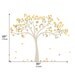 Fall Tree Wall Decal - Kids tree decal desing - Baby Nursery Wall Decor