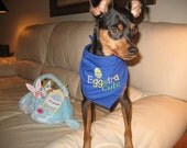 Eggstra Cute Easter Embroidered Dog Bandana with Custom Options