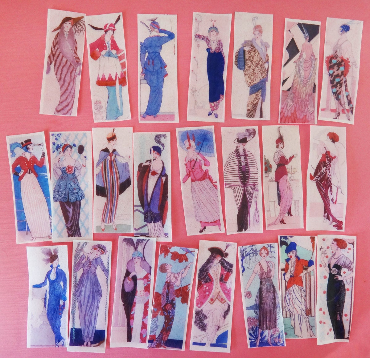1920's Art Deco Fashion Plate edible image wafer papers for your iced cookies, cakes, chocolates