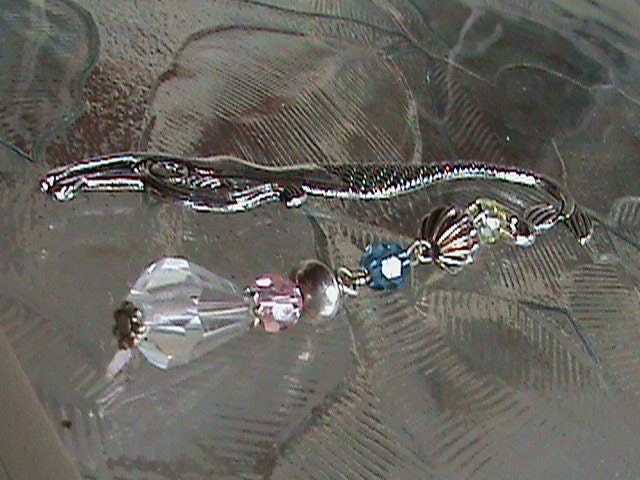 mermaid bookmark with vintage bead dangle.