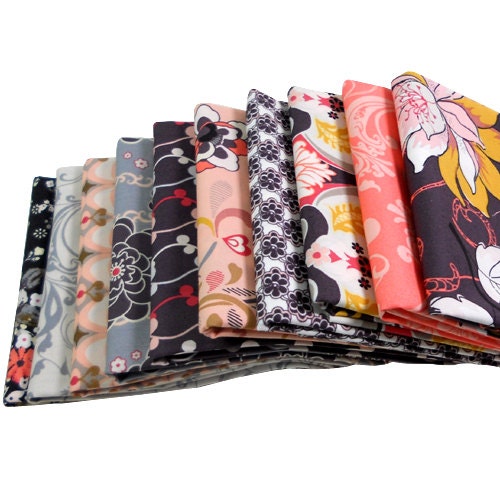ROCK 'N ROMANCE - Art Gallery Fabrics - Fat Quarter Bundle - Heartbreaker palette - 10 fq