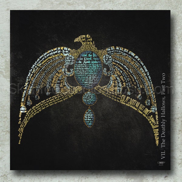 Harry Potter Movie Art Print - The Deathly Hallows Part 2 -Print Only