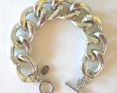 Silver Chunky Chain Link Bracelet