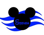 Personalized Cruise Mickey or Minnie iron on transfer for your tshirt