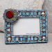 Sun Mosaic Photo Frame - "Blaze"  In Southwest Hot Colors