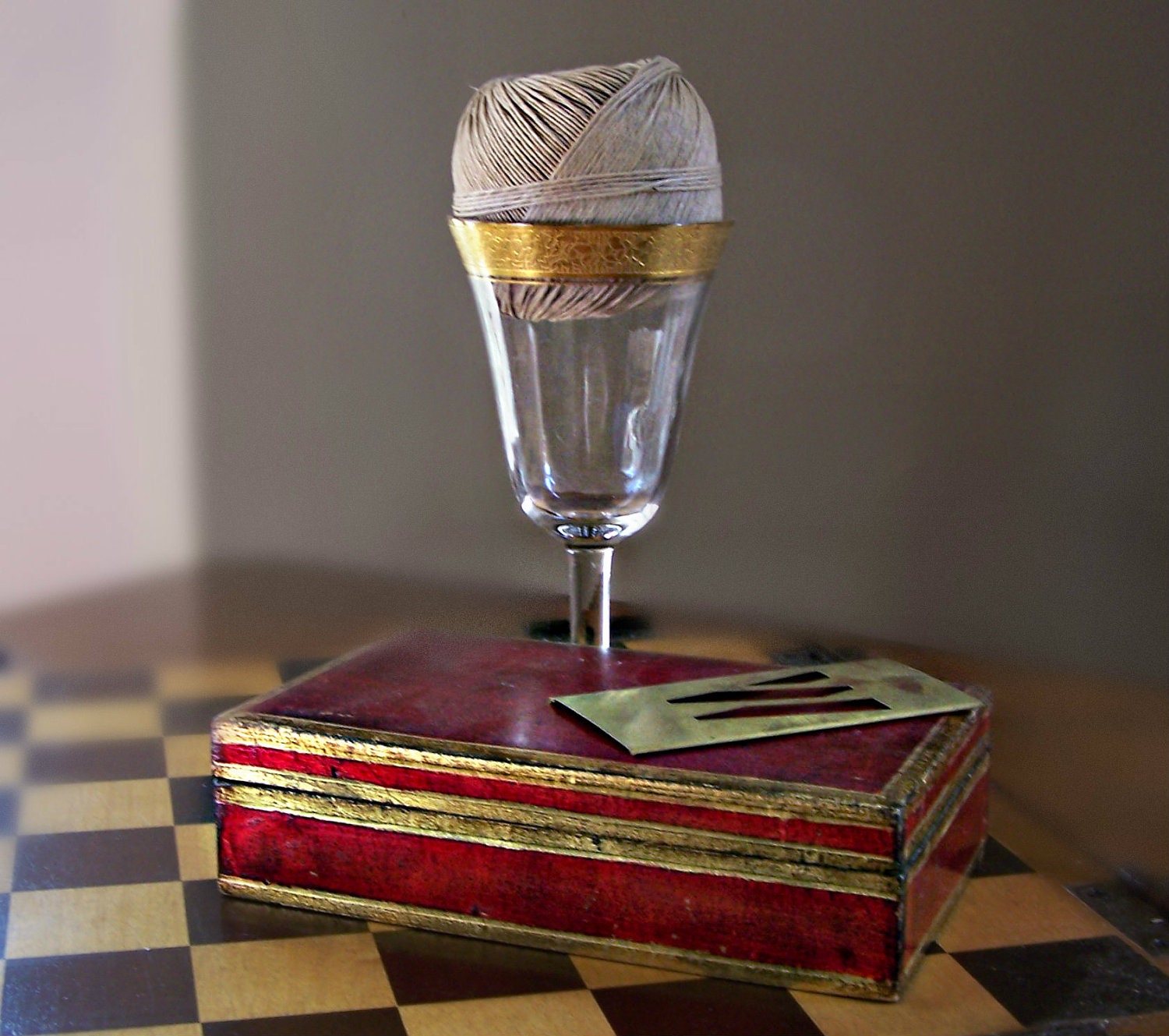 Fabulous Vintage Red and Gold Gilt Italian Forentine Box