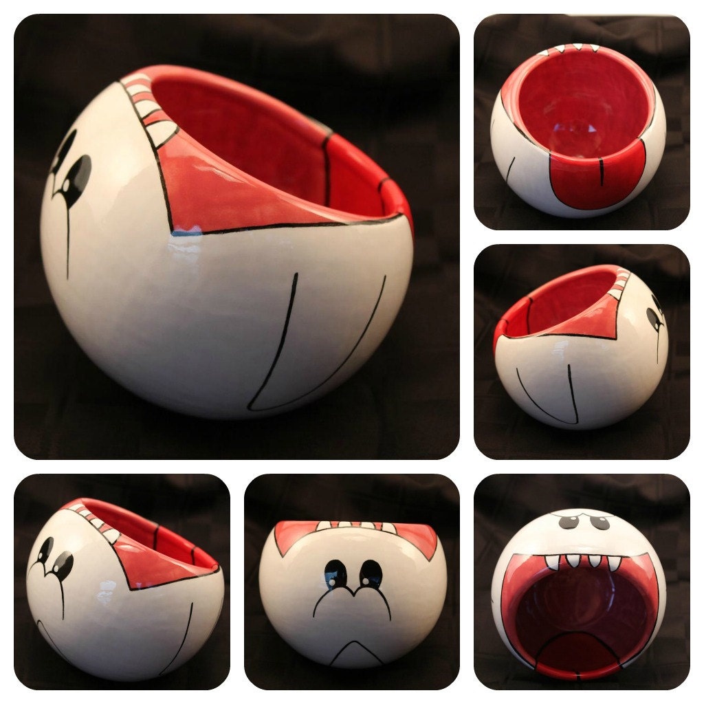 Boo the Ghost Ceramic Bowl (Made to Order and Customizable)