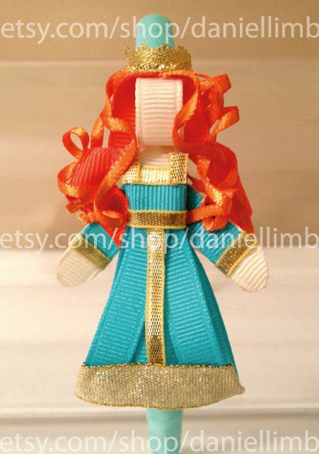 COMBO ribbon sculpture disney inspired princess clips and 3 headbands combo(Special listing)