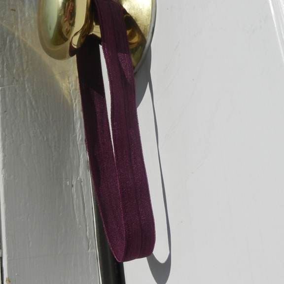 Dark Purple Runner's Elastic Hair Tie Headband